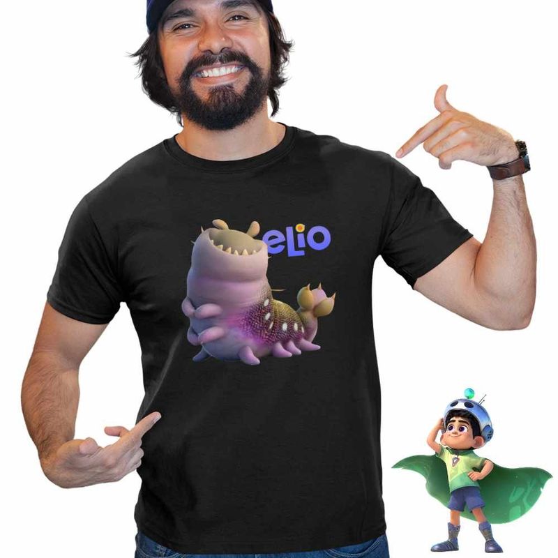 Fashion, accesorii si bijuterii - Barbati - Imbracaminte - Tricouri si bluze barbati - Tricou Barbati Elio Alien Glordon, negru, marime XL - Infinity.ro