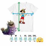 Fashion, accesorii si bijuterii - Barbati - Imbracaminte - Tricouri si bluze barbati - Tricou Barbati Pinocchio Geppetto, alb, marime 3XL - Infinity.ro