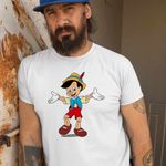Fashion, accesorii si bijuterii - Barbati - Imbracaminte - Tricouri si bluze barbati - Tricou Barbati Pinocchio Geppetto, alb, marime 3XL - Infinity.ro