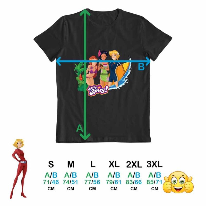 Fashion, accesorii si bijuterii - Barbati - Imbracaminte - Tricouri si bluze barbati - Tricou Barbati Spioanele Plaja Desene Animate Agenti Misiune, negru, marime S - Infinity.ro