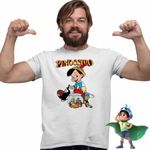 Fashion, accesorii si bijuterii - Barbati - Imbracaminte - Tricouri si bluze barbati - Tricou Barbati Pinocchio Jiminy Figaro Cleo, alb, marime M - Infinity.ro
