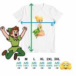 Fashion, accesorii si bijuterii - Barbati - Imbracaminte - Tricouri si bluze barbati - Tricou Barbati Clopotica Peter Pan Tinker Bell, alb, marime 3XL - Infinity.ro