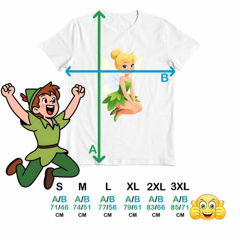 Fashion, accesorii si bijuterii - Barbati - Imbracaminte - Tricouri si bluze barbati - Tricou Barbati Clopotica Peter Pan Tinker Bell, alb, marime 3XL - Infinity.ro