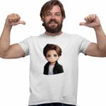 Fashion, accesorii si bijuterii - Barbati - Imbracaminte - Tricouri si bluze barbati - Tricou Barbati Kygo Anime Cartoon, alb, marime M - Infinity.ro