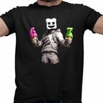 Fashion, accesorii si bijuterii - Barbati - Imbracaminte - Tricouri si bluze barbati - Tricou Barbati Marshmello Six Seven 67, negru, marime L - Infinity.ro