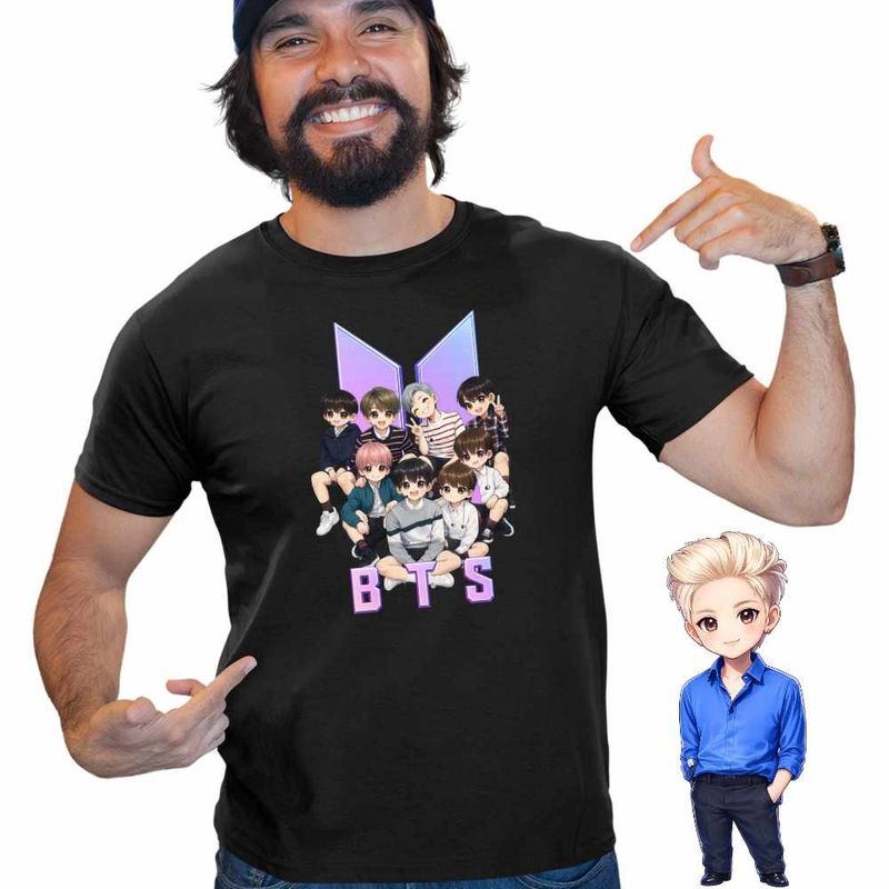Fashion, accesorii si bijuterii - Barbati - Imbracaminte - Tricouri si bluze barbati - Tricou Barbati BTS Kpop Party Arirang, negru, marime XL - Infinity.ro