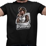 Fashion, accesorii si bijuterii - Barbati - Imbracaminte - Tricouri si bluze barbati - Tricou Barbati Future Skibidi Toilet Rap Music, negru, marime 2XL - Infinity.ro
