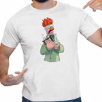 Fashion, accesorii si bijuterii - Barbati - Imbracaminte - Tricouri si bluze barbati - Tricou Barbati The Muppets Beaker, alb, marime L - Infinity.ro