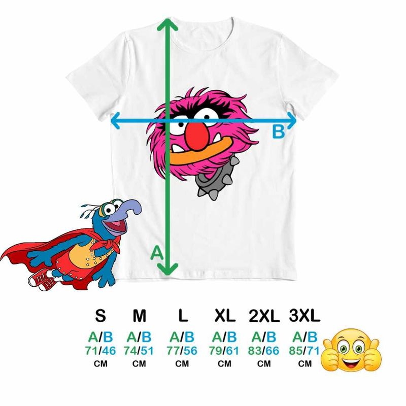 Fashion, accesorii si bijuterii - Barbati - Imbracaminte - Tricouri si bluze barbati - Tricou Barbati The Muppets Animal, alb, marime S - Infinity.ro
