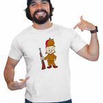 Fashion, accesorii si bijuterii - Barbati - Imbracaminte - Tricouri si bluze barbati - Tricou Barbati Bugs Bunny Elmer Fudd Vanator, alb, marime M - Infinity.ro