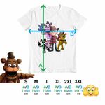 Fashion, accesorii si bijuterii - Barbati - Imbracaminte - Tricouri si bluze barbati - Tricou Barbati Fnaf Freddy Krueger Five Nights at Freddy Horror Halloween, alb, marime XL - Infinity.ro