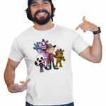 Fashion, accesorii si bijuterii - Barbati - Imbracaminte - Tricouri si bluze barbati - Tricou Barbati Fnaf Freddy Krueger Five Nights at Freddy Horror Halloween, alb, marime XL - Infinity.ro