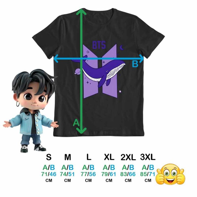 Fashion, accesorii si bijuterii - Barbati - Imbracaminte - Tricouri si bluze barbati - Tricou Barbati Kpop BTS Universe Whale, negru, marime L - Infinity.ro
