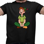 Fashion, accesorii si bijuterii - Barbati - Imbracaminte - Tricouri si bluze barbati - Tricou Barbati Peter Pan Neverland, negru, marime L - Infinity.ro