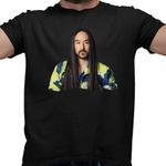 Fashion, accesorii si bijuterii - Barbati - Imbracaminte - Tricouri si bluze barbati - Tricou Barbati Steve Aoki Vibe, negru, marime L - Infinity.ro
