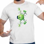 Fashion, accesorii si bijuterii - Barbati - Imbracaminte - Tricouri si bluze barbati - Tricou Barbati Monsters Mike Wall, alb, marime 3XL - Infinity.ro