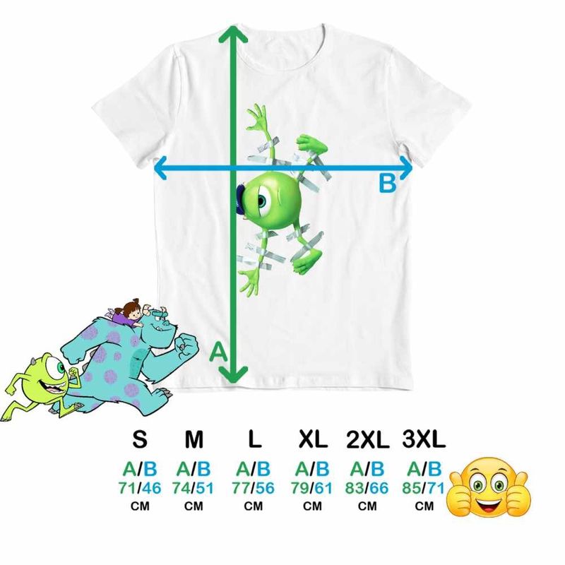 Fashion, accesorii si bijuterii - Barbati - Imbracaminte - Tricouri si bluze barbati - Tricou Barbati Monsters Mike Wall, alb, marime 3XL - Infinity.ro