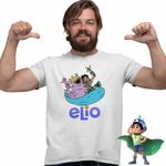 Fashion, accesorii si bijuterii - Barbati - Imbracaminte - Tricouri si bluze barbati - Tricou Barbati Elio Glordon Glorp, alb, marime S - Infinity.ro