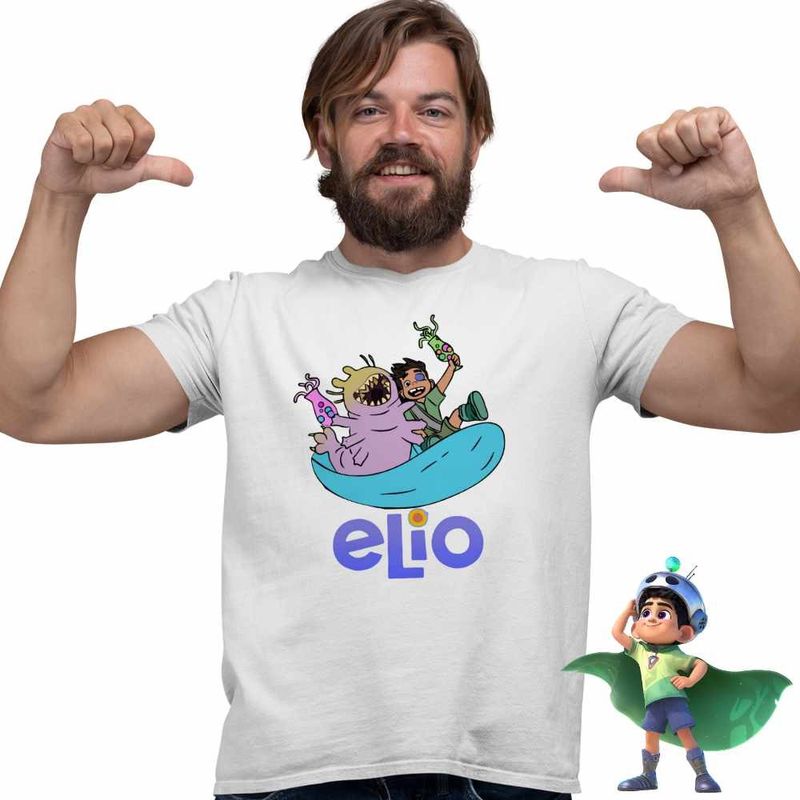 Fashion, accesorii si bijuterii - Barbati - Imbracaminte - Tricouri si bluze barbati - Tricou Barbati Elio Glordon Glorp, alb, marime S - Infinity.ro