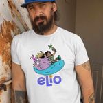 Fashion, accesorii si bijuterii - Barbati - Imbracaminte - Tricouri si bluze barbati - Tricou Barbati Elio Glordon Glorp, alb, marime S - Infinity.ro