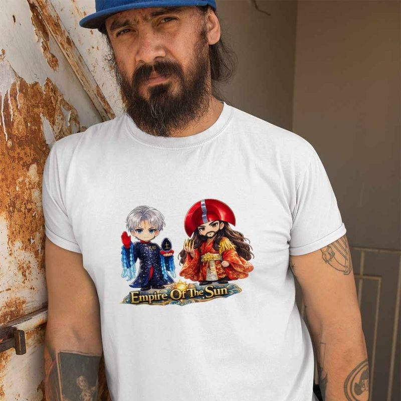Fashion, accesorii si bijuterii - Barbati - Imbracaminte - Tricouri si bluze barbati - Tricou Barbati Empire Of The Sun Vibe, alb, marime L - Infinity.ro