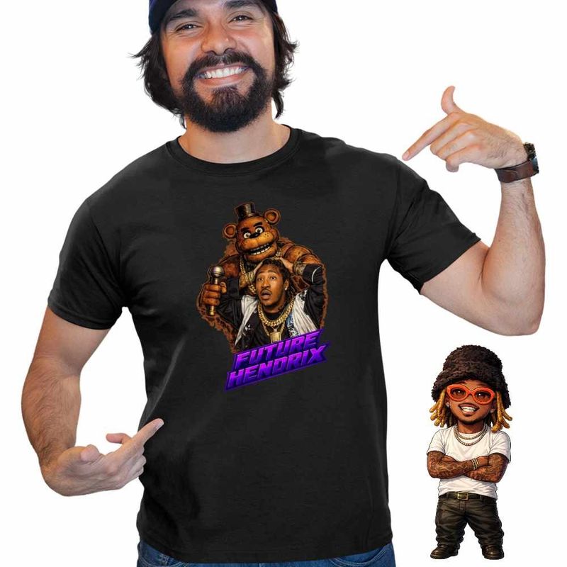 Fashion, accesorii si bijuterii - Barbati - Imbracaminte - Tricouri si bluze barbati - Tricou Barbati Future Fnaf Five Nights at Freddie, negru, marime S - Infinity.ro