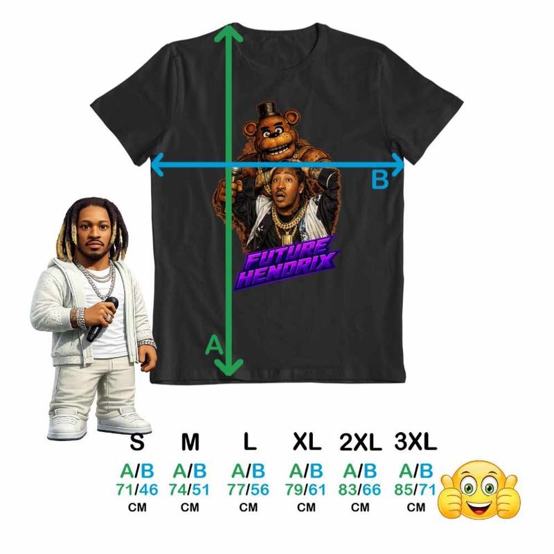 Fashion, accesorii si bijuterii - Barbati - Imbracaminte - Tricouri si bluze barbati - Tricou Barbati Future Fnaf Five Nights at Freddie, negru, marime S - Infinity.ro