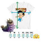 Fashion, accesorii si bijuterii - Barbati - Imbracaminte - Tricouri si bluze barbati - Tricou Barbati Pinocchio Nas Lung, alb, marime S - Infinity.ro