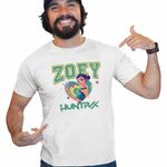 Fashion, accesorii si bijuterii - Barbati - Imbracaminte - Tricouri si bluze barbati - Tricou Barbati Huntrix Zoey Kpop Demon Hunters, alb, marime S - Infinity.ro