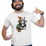 Fashion, accesorii si bijuterii - Barbati - Imbracaminte - Tricouri si bluze barbati - Tricou Barbati Zootopia Judy Nick Flash, alb, marime 3XL - Infinity.ro