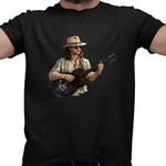 Fashion, accesorii si bijuterii - Barbati - Imbracaminte - Tricouri si bluze barbati - Tricou Barbati Kaleo Guitar, negru, marime 2XL - Infinity.ro