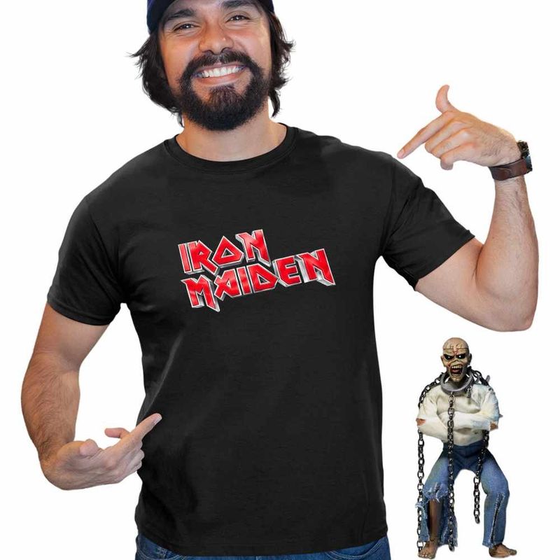 Fashion, accesorii si bijuterii - Barbati - Imbracaminte - Tricouri si bluze barbati - Tricou Barbati Iron Maiden Heavy Metal, negru, marime XL - Infinity.ro