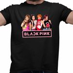Fashion, accesorii si bijuterii - Barbati - Imbracaminte - Tricouri si bluze barbati - Tricou Barbati BlackPink Dream Team Kpop Merch, negru, marime L - Infinity.ro