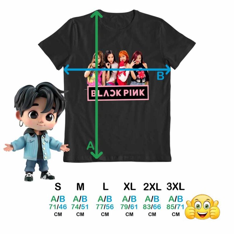 Fashion, accesorii si bijuterii - Barbati - Imbracaminte - Tricouri si bluze barbati - Tricou Barbati BlackPink Dream Team Kpop Merch, negru, marime L - Infinity.ro