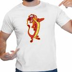 Fashion, accesorii si bijuterii - Barbati - Imbracaminte - Tricouri si bluze barbati - Tricou Barbati Mulan Mushu Dragon, alb, marime 3XL - Infinity.ro