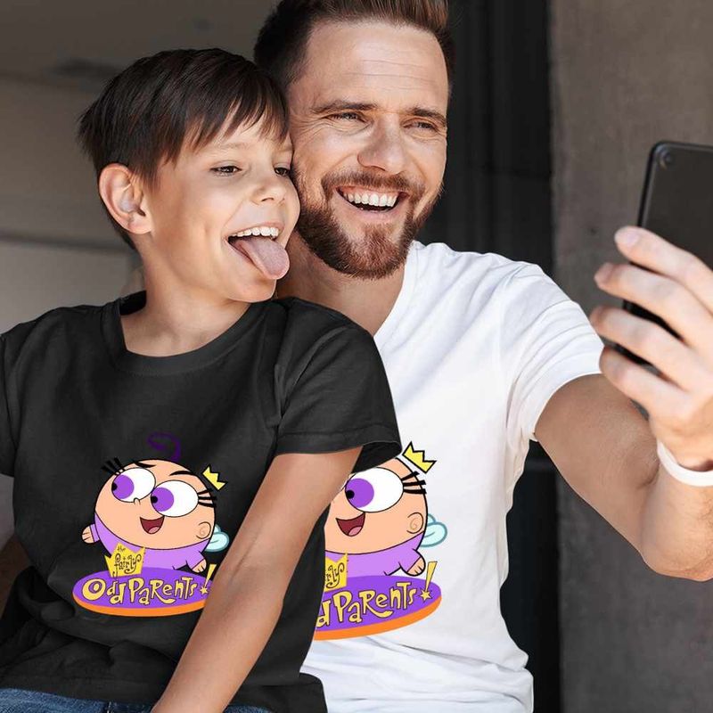 Fashion, accesorii si bijuterii - Barbati - Imbracaminte - Tricouri si bluze barbati - Tricou Barbati Fairly Odd Parents Poof Wanda Cosmo Nasii mei Vrajitori, negru, marime 2XL - Infinity.ro