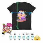 Fashion, accesorii si bijuterii - Barbati - Imbracaminte - Tricouri si bluze barbati - Tricou Barbati Fairly Odd Parents Poof Wanda Cosmo Nasii mei Vrajitori, negru, marime 2XL - Infinity.ro