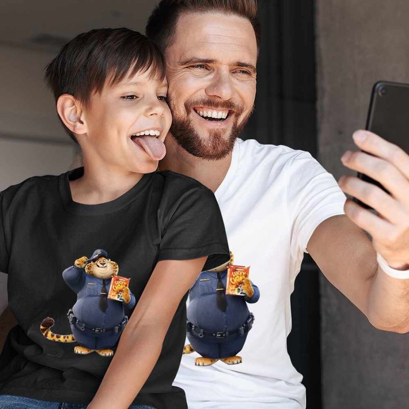 Fashion, accesorii si bijuterii - Barbati - Imbracaminte - Tricouri si bluze barbati - Tricou Barbati Zootopia Gheruta Tigru Politist, negru, marime S - Infinity.ro