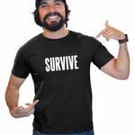 Fashion, accesorii si bijuterii - Barbati - Imbracaminte - Tricouri si bluze barbati - Tricou Barbati Lewis Capaldi Survive, negru, marime XL - Infinity.ro