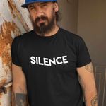 Fashion, accesorii si bijuterii - Barbati - Imbracaminte - Tricouri si bluze barbati - Tricou Barbati Marshmello Silence, negru, marime 2XL - Infinity.ro