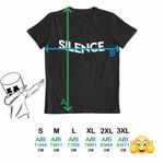 Fashion, accesorii si bijuterii - Barbati - Imbracaminte - Tricouri si bluze barbati - Tricou Barbati Marshmello Silence, negru, marime 2XL - Infinity.ro