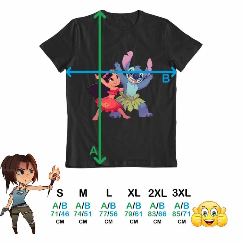 Fashion, accesorii si bijuterii - Barbati - Imbracaminte - Tricouri si bluze barbati - Tricou Barbati Lilo Stitch Dans Hawaii, negru, marime M - Infinity.ro