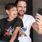 Fashion, accesorii si bijuterii - Barbati - Imbracaminte - Tricouri si bluze barbati - Tricou Barbati Lilo Stitch Dans Hawaii, negru, marime M - Infinity.ro