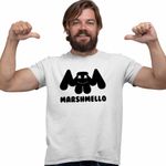Fashion, accesorii si bijuterii - Barbati - Imbracaminte - Tricouri si bluze barbati - Tricou Barbati Marshmello, alb, marime 3XL - Infinity.ro