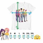 Fashion, accesorii si bijuterii - Barbati - Imbracaminte - Tricouri si bluze barbati - Tricou Barbati Huntrix Saja Boys Kpop Trupa, alb, marime L - Infinity.ro