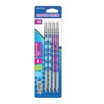 Carti si Birotica - Birotica - Instrumente de scris - Creioane - Set 4 Creioane Grafit HB S-COOL cu Radiera si Tabla Inmultirii, Corp Rotund din Lemn Preascutit, Blister - Infinity.ro