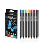 Carti si Birotica - Birotica - Instrumente de scris - Creioane - Set 12 Creioane Colorate S-COOL Super Soft, Lemn Negru, Mina Pigmentata Rezistenta la Lumina - Infinity.ro