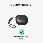 Laptop, Telefoane si Tablete - Wearables si gadgeturi - Wearables - Accesorii wearables - Husa casti Kwmobile pentru Anker Soundcore P20i, protectie la zgarieturi, Silicon, negru - Infinity.ro