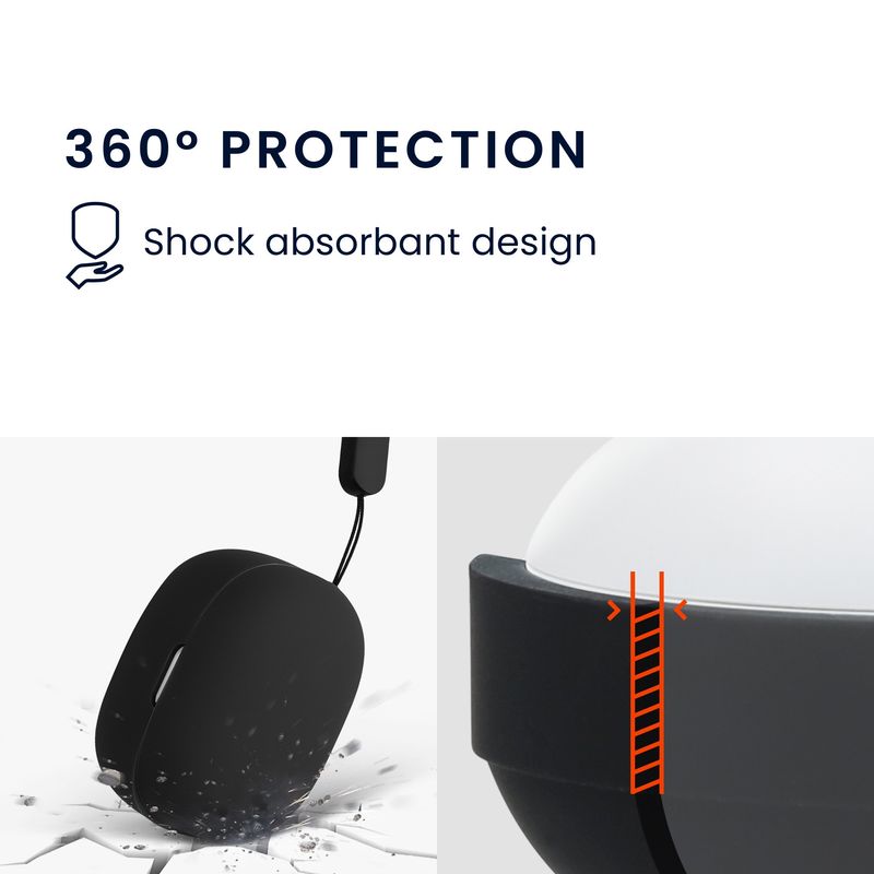 Laptop, Telefoane si Tablete - Wearables si gadgeturi - Wearables - Accesorii wearables - Husa casti Kwmobile pentru Anker Soundcore P20i, protectie la zgarieturi, Silicon, negru - Infinity.ro