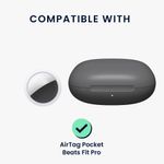 Laptop, Telefoane si Tablete - Wearables si gadgeturi - Wearables - Accesorii wearables - Husa casti Kwmobile pentru Beats Fit Pro, protectie la zgarieturi, Silicon, negru - Infinity.ro